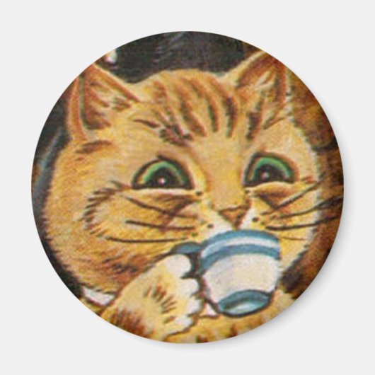 Louis Wain cat Magnet (Voorkant)