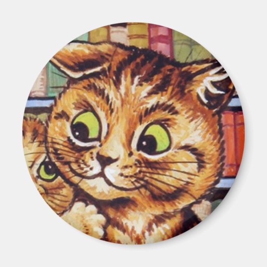 Louis Wain cat Magnet (Voorkant)