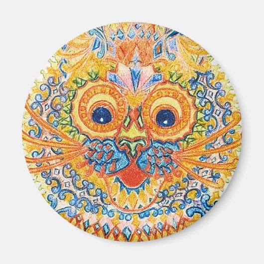 Louis Wain cat Magnet (Voorkant)