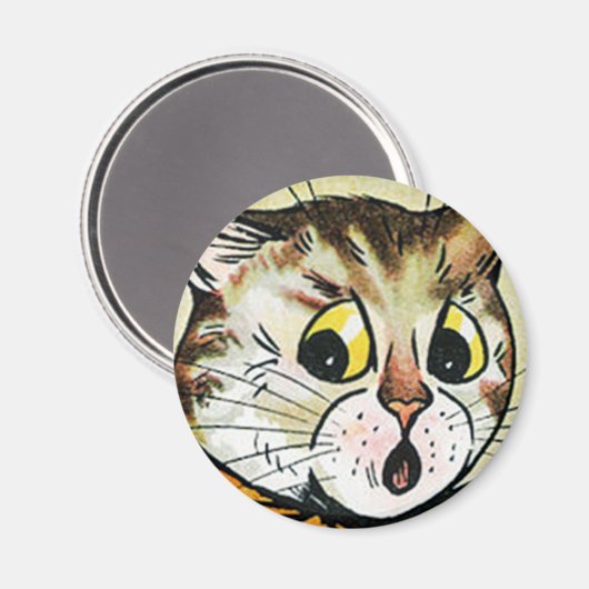 Louis Wain cat Magnet (Voorkant / Achterkant)