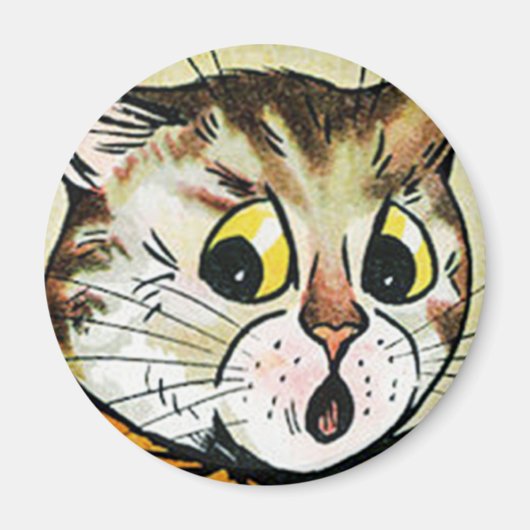 Louis Wain cat Magnet (Voorkant)