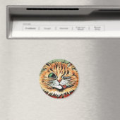 Louis Wain cat Magnet (Insitu (Vaatwasser))
