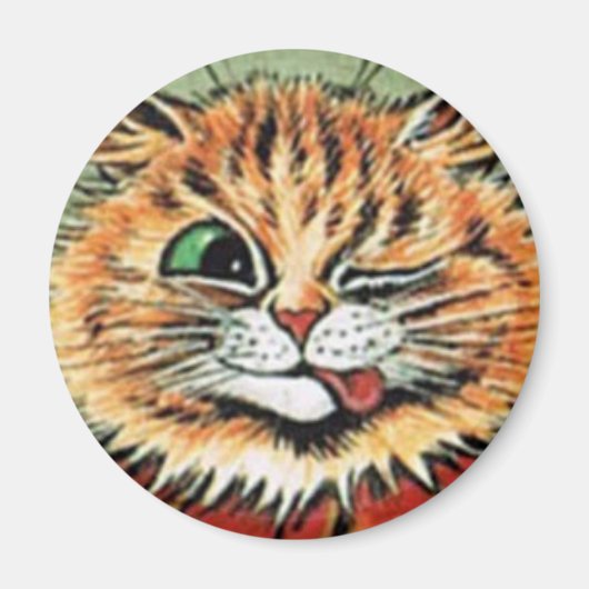Louis Wain cat Magnet (Voorkant)