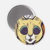 Louis Wain cat Magnet (Voorkant / Achterkant)