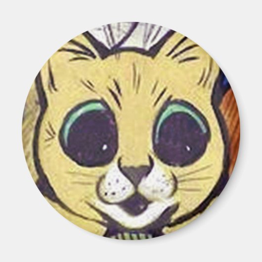 Louis Wain cat Magnet (Voorkant)