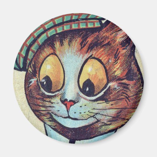 Louis Wain cat Magnet (Voorkant)
