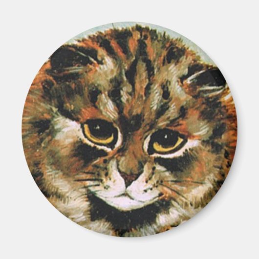 Louis Wain cat Magnet (Voorkant)
