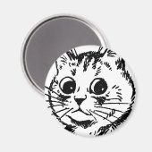 Louis Wain cat Magnet (Voorkant / Achterkant)