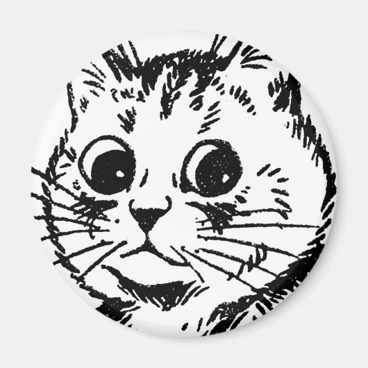 Louis Wain cat Magnet (Voorkant)