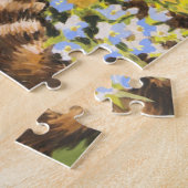 Louis Wain Cat met bloemen Legpuzzel (Zijkant)