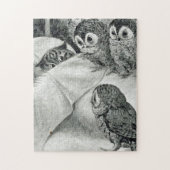Louis Wain Cat Nightmare Owl Bird Legpuzzel (Verticaal)
