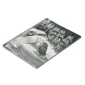 Louis Wain Cat Nightmare Owl Bird Notitieboek (Linkerzijde)