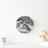 Louis Wain Cat Nightmare Owl Bird Ronde Klok (Huis)