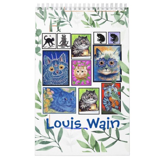 Louis Wain, Cat Paintings Calendar Kalender (Hoes)