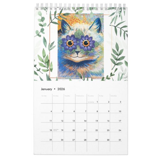 Louis Wain, Cat Paintings Calendar Kalender (Jan 2026)