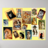 Louis Wain Cat Paintings Poster (Voorkant)