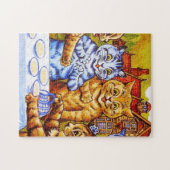Louis Wain Cat Tea Party Legpuzzel (Horizontaal)