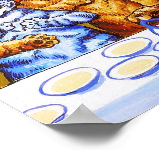 Louis Wain Cat Tea Party Poster (Hoek)