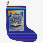 Louis Wain, Cat with Daisy Eyes, Kleine Kerstsok (Voorkant)