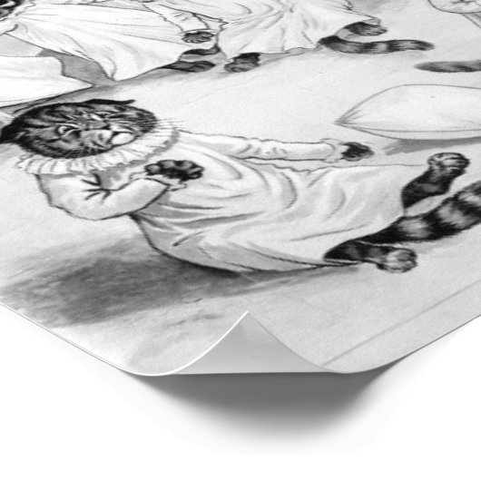 Louis Wain Cats Bedtime Poster (Hoek)