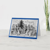 Louis Wain Cats Folded Holiday Card Feestdagen Kaart (Voorkant)