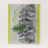 Louis Wain Cats Kerstparty Legpuzzel (Verticaal)