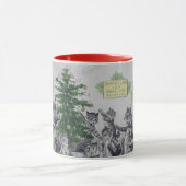  Louis Wain Cats Kerstparty Mok (Midden)