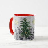  Louis Wain Cats Kerstparty Mok (Voorkant links)