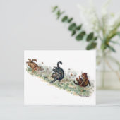 Louis Wain Cats Pak een tumble Briefkaart (Staand voorkant)