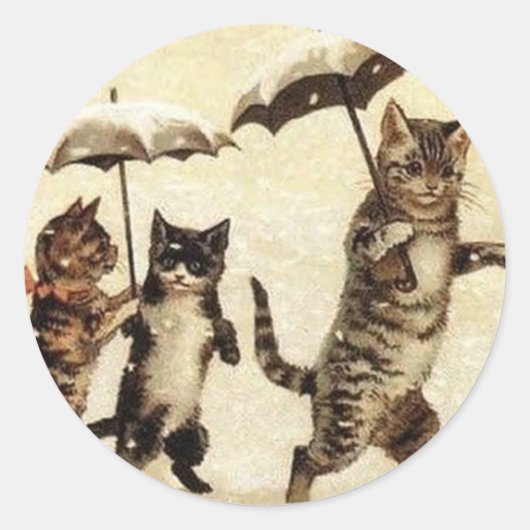 Louis Wain  Cats Sticker (Voorkant)