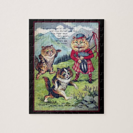 Louis Wain Cats uit Scotland Puzzle Legpuzzel (Verticaal)
