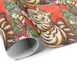 Louis Wain Christmas Cat Decorating Tree Cadeaupapier