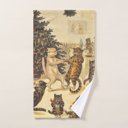 Louis Wain Christmas Party Handdoek (Handdoek)