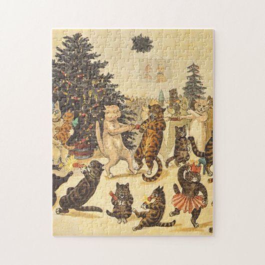 Louis Wain Christmas Party Legpuzzel (Verticaal)
