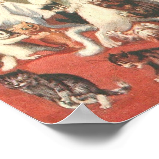 Louis Wain Christmas Party Poster (Hoek)