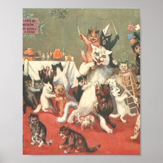 Louis Wain Christmas Party Poster (Voorkant)