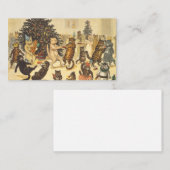 Louis Wain Christmas Party Visitekaartje (Voorkant / Achterkant)