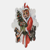 Louis Wain Christmas Time Cats Ornament Kaart (Rechts)