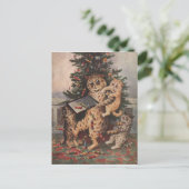 Louis Wain Christmas Time in Catland Feestdagenkaart (Staand voorkant)