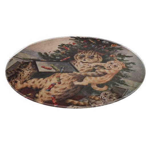 Louis Wain Christmas Time in Catland  Snijplank (Hoek)