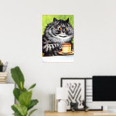LOUIS WAIN COFFEE CAT BIG POSTER (Thuiskantoor)