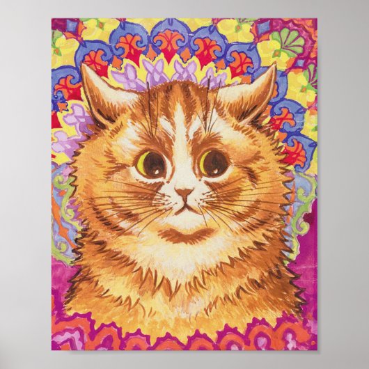 Louis Wain Colorful Cat Poster (Voorkant)