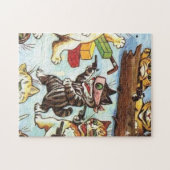 Louis Wain - de ambush - roofdieren en de brigande Legpuzzel (Horizontaal)