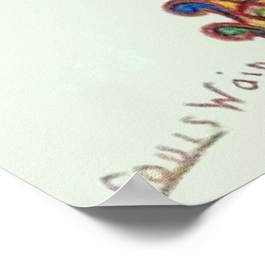 Louis Wain Fantasy Wallpaper Cat Poster (Hoek)