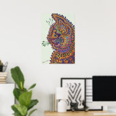 Louis Wain Fantasy Wallpaper Cat Poster (Thuiskantoor)