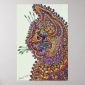 Louis Wain Fantasy Wallpaper Cat Poster (Voorkant)