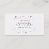 Louis Wain Fish Stories - Funny Cat Visitekaartje (Achterkant)