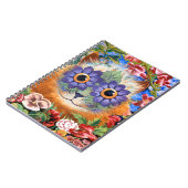  Louis Wain Flower Cat Art-laptop Notitieboek (Linkerzijde)