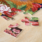 Louis Wain Flower Cat Art Puzzle Legpuzzel (Zijkant)