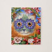  Louis Wain Flower Cat Art Puzzle Legpuzzel (Verticaal)